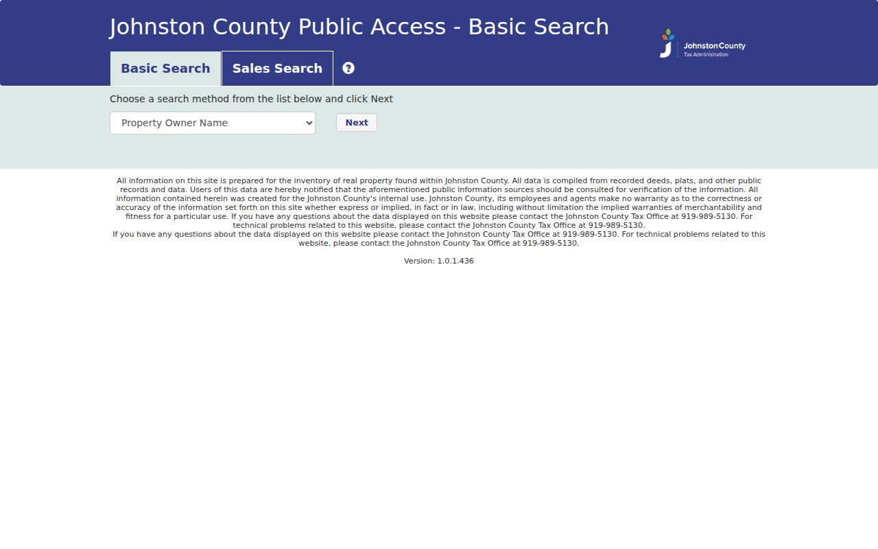Clayton residents directory Johnston County property search controls