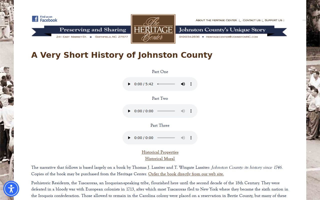 Clayton historic directory context from Johnston County history